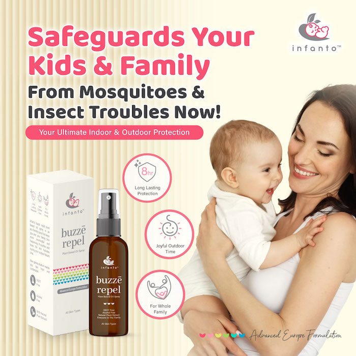infanto baby and pregnancy mommies buzze repel mosquito repellent spray lotion 婴孩孕妇安全使用防蚊液